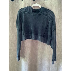 Urban Outfitters Cropped Gray Hoodie